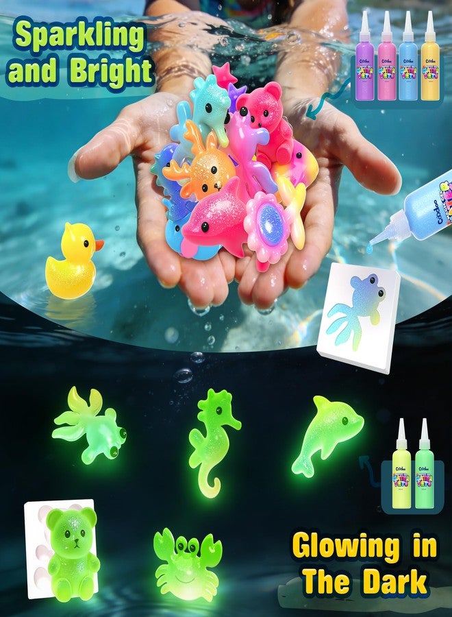 كودو مجموعة أدوات صنع ألعاب جنية الماء السحرية، جل مائي على شكل جنية أكوا لصنع ألعاب إسفنجية للأطفال الصغار، ألعاب للبنات والأولاد، هدايا أعياد الميلاد والكريسماس، لوازم فنية وحرف يدوية للأطفال من عمر 4-6 و4-8 و8-12 سنة - Image 3